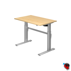 Schreibtisch-System: London- elektrisch verstellbar 70 -120 cm, Platte Ahorn- Mass 120 x 80 cm - sofort lieferbar-Preishammer !