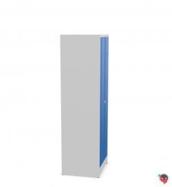 Kleider-Wäschespinde Stahl -Abteilbreite 30 cm-Gesamtbreite 60 cm - 1 Drehriegel - blaue Türen - Lieferzeit ca. 2-3 Wochen !